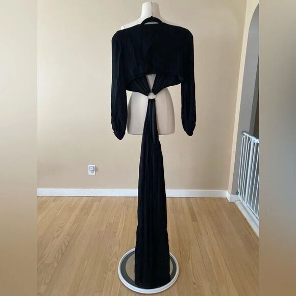 Anthropologie BTFL-Life Cutout Maxi Dress Black Size Medium $109 - Picture 3 of 12